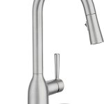 Stainless steel single-handle high-arc pull-down kitchen faucet