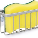 Kitchen sink sponge rack, kitchen sink storage rack - silver