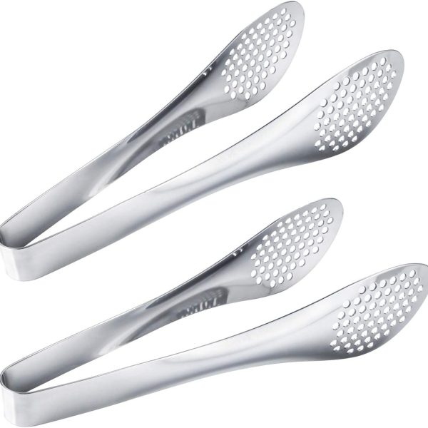 9-inch buffet tongs, 2-piece stainless steel food tongs set
